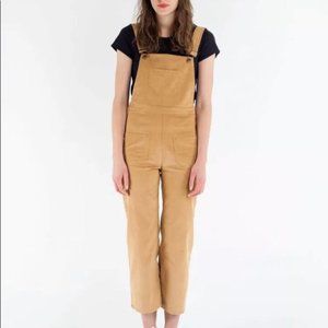 Lykke Wullf Tan Corduroy Dusty Overalls Medium
